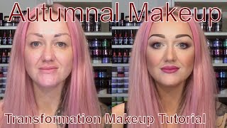 Autumnal Makeup Transformation  Illamasqua  Maybelline  Revlon  NYX  Sleek Makeup Tutorial [upl. by Sula101]