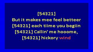 Byrds  Hickory Wind karaoke [upl. by Jody]