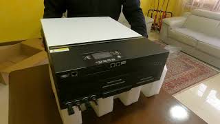 UNBOXING Voltronic Axpert MAX 7200 48 Inverter 7 2kw 48 volt [upl. by Kcoj]