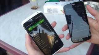 Benchmark  HTC One X vs HTC One S AnTuTu [upl. by Ymmaj683]