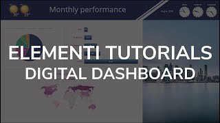 How to create a digital signage dashboard with Elementi [upl. by Griffie422]
