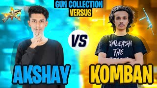 Kmc Komban Vs Akshay Akz Biggest Gun Collection War 😍 Free Fire Best Gun Skin Collection In Kerala [upl. by Sherr257]