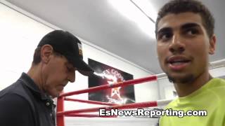 joe goossen in his gym  EsNews Boxing [upl. by Aeslahc]