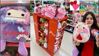 NEW 2024 Valentines Day SQUISHMALLOWS at Walgreens Bigfoots cows and more [upl. by Refynnej]