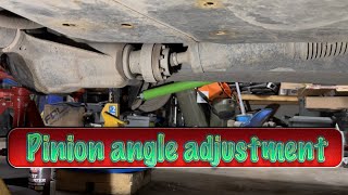 PINION ANGLE ADJUSTMENT AFTER LIFT KIT INSTALL [upl. by Voltmer]