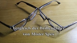 Brillengläservergleich Brechungsindex 16 und 167 [upl. by Armyn909]