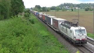 Bahnverkehr auf der Rheintalbahn  Friesenheim D  1152023 [upl. by Ainnos719]