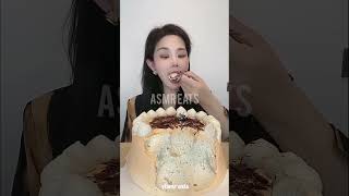 Mousse cake mukbang asmr satisfying [upl. by Sjoberg]