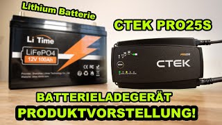 PROFI BATTERIE LADEGERÄT  CTEK PRO 25S  EXTRA LITHIUM MODUS  PRODUKTVORSTELLUNG  FACTOREM [upl. by Parsons313]