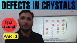 Defects in Crystal Structure in Hindi  Defects in Crystals  Part 1 [upl. by Deragon]