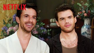 Jonathan Bailey Passes the Torch to Luke Newton  Bridgerton Season 3  Netflix [upl. by Alat]