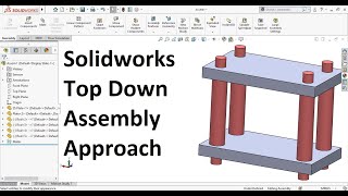 Solidworks topdown assembly design Creating a Part in an Assembly [upl. by Conger]