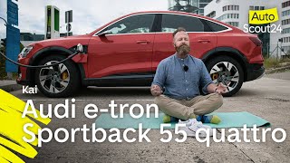 Audi etron Sportback 55 quattro Das vollelektrische Schwergewicht im Langstreckentest [upl. by Mcnalley]