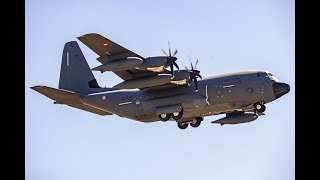 HERCULES C130 J ARMEE DE LAIR BA 701 July 3 2020 landing amp take off [upl. by Eisoj]