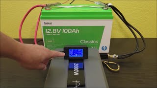 Capacity Testing a SIEKON 128V 100Ah LiFePO4 Lithium Battery [upl. by Loutitia]