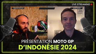 Guintalk 🎙️  Présentation du MotoGP dIndonésie 2024 🏁 avec Sylvain Guintoli  moto motogp [upl. by Shult]