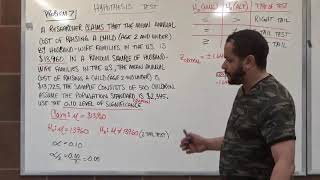 Hypothesis Testing Two Tailed Z Test Special Table  BMCC CUNY MAT150MAT1505MAT209 [upl. by Irving]