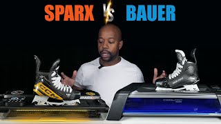 Bauer Prosharp AdvantEdge Skate Sharpener vs Sparx 3 Review  Best hockey home skate sharper [upl. by Eitsim250]