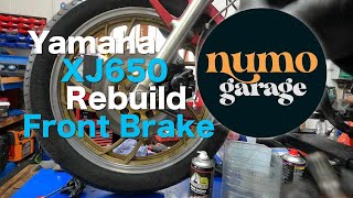 Yamaha XJ650 front brake seized caliper rebuild [upl. by Nika267]