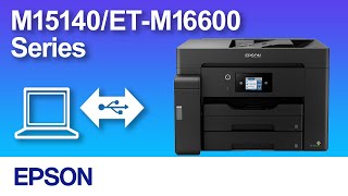 How to Connect a Printer and a Personal Computer Using USB Cable M15140ETM16600 Series NPD6583 [upl. by Enymzaj]