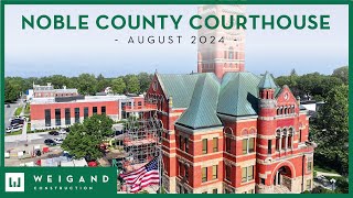 Noble County Courthouse  Construction Update August 2024 [upl. by Icken]