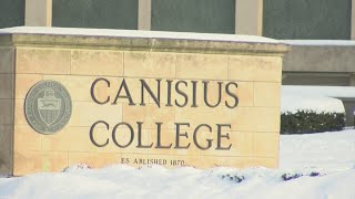 Canisius College faculty staff rally to show opposition to contract changes [upl. by Jerry129]