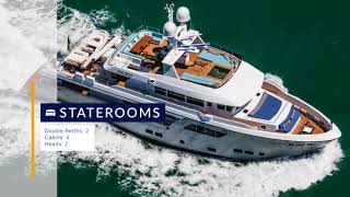 Yacht Video Review 102 Cantiere Delle Marche 2017 [upl. by Inness]