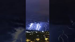 WOW MEXICO UNITED STATE OF AMERICA LIGHLNING STRIKES🤕⚡thunderstorm lightning lightningstrikes [upl. by Salter]