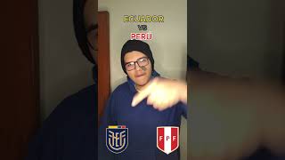 Ecuador vs Perú  Eliminatorias 2026  EFECTO REBOTE 🤫 futbol [upl. by Arolf]