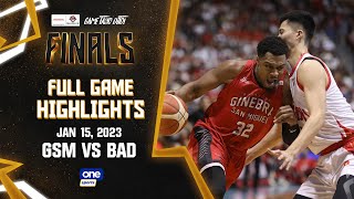 Bay Area vs Ginebra Finals G7 highlights  Honda S47 PBA Commissioners Cup 2022  Jan 15 2023 [upl. by Leunamne]