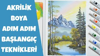 Akrilik Boyaya Nasıl Başlanır [upl. by Esej]