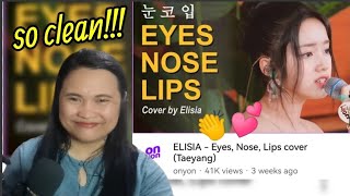 UNIS REACTION  ELISIA  Eyes Nose Lips cover Taeyang [upl. by Eon]