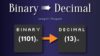 Convert Binary Number Into Decimal Number Using C Program [upl. by Aiz200]