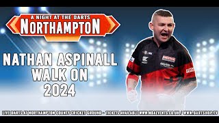 Nathan Aspinall Darts Walk On Northampton 2024 [upl. by Asilem]