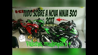 Ninja 300  TUDO SOBRE A NOVA NINJA 300 2017 [upl. by Siffre]