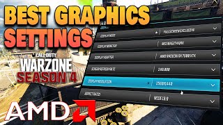 Best AMD Radeon Graphic Settings For Warzone Season 4 MAX FPS amp Visibility [upl. by Wawro]