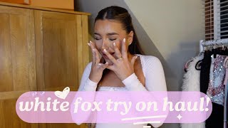 WHITE FOX BOUTIQUE TRY ON HAUL WITH DISCOUNT CODE🤍 [upl. by Alleirbag]