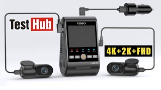 Viofo A229 Pro 3CH kamera samochodowa 4K2KFHD samochodowy rejestrator wideo 3 kamery [upl. by Aicertap137]