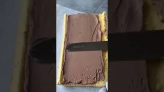 Raspberry SemiSweet Chocolate Bûche  Yule Logtrindinge shortvideo viralvideo sabscribelike♥️🙏 [upl. by Carper]