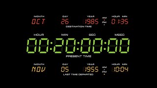 20 Minute Timer  Back To The Future Theme with Alarm Sound 4K [upl. by Harbed]