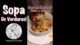 Sopa de Verduras  Shorts [upl. by Clyve669]