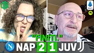 NAPOLI JUVENTUS 2 1  TIFOSI NAPOLETANI IMPAZZITI “CHE GODURIA…”  TIFOSIAMO [upl. by Gonyea]