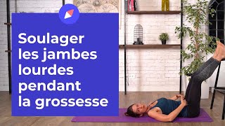 Soulager les jambes lourdes et les mains gonflées pendant la grossesse  Yoga prénatal [upl. by Nitsirk]