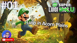 Luigi in Acorn Plains 🌰🌰  New Super Luigi U Pt01 [upl. by Liliane]