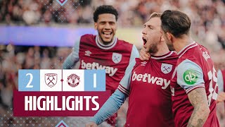 West Ham 21 Manchester United  Late Penalty Secures The Three Points  Premier League Highlights [upl. by Lettig]