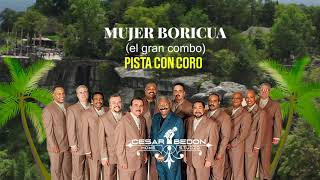 MUJER BORICUAGRAN COMBO pista con coros [upl. by Aicileb]