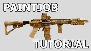 AIRSOFT PAINTJOB TUTORIAL ICS Transform 4 German  ENG Subtitles [upl. by Grimes880]