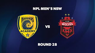 NPL Men’s NSW Round 28 Central Coast Mariners FC v Wollongong Wolves FC [upl. by Nenad]