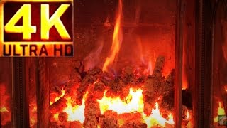 Relaxing Fireplace 4K The Best Instrumental Music 💕 [upl. by Laeria90]