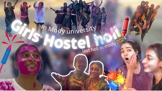 Last PreHoli celebration in mody girls hostel life  Mody university  vlog 71  Riddhi Maheshwari [upl. by Ehcropal341]